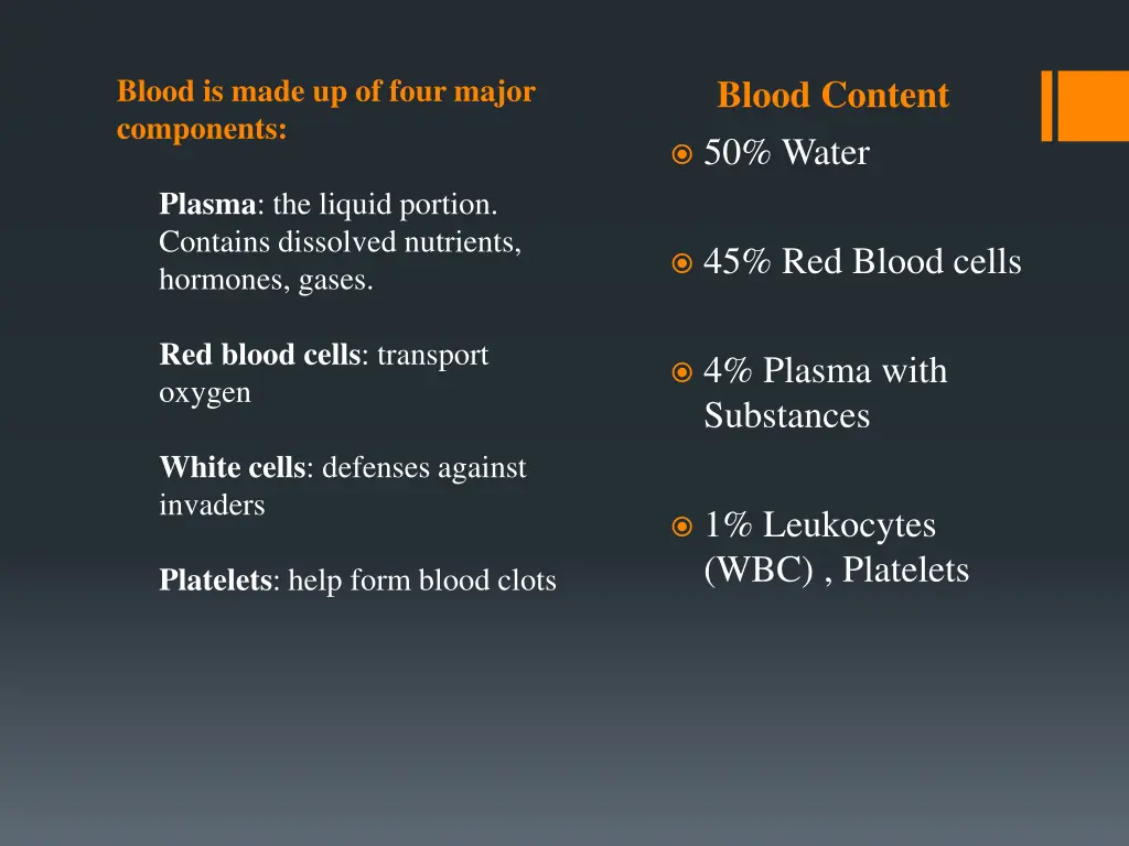 blood is made up of four major components