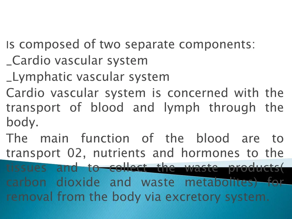 i s composed of two separate components cardio