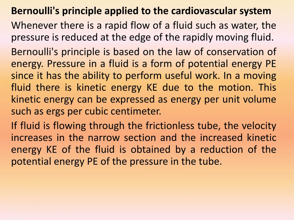 bernoulli s principle applied