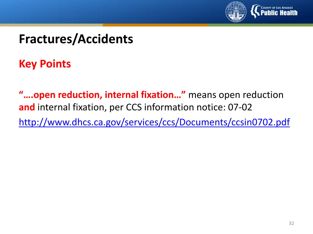 fractures accidents