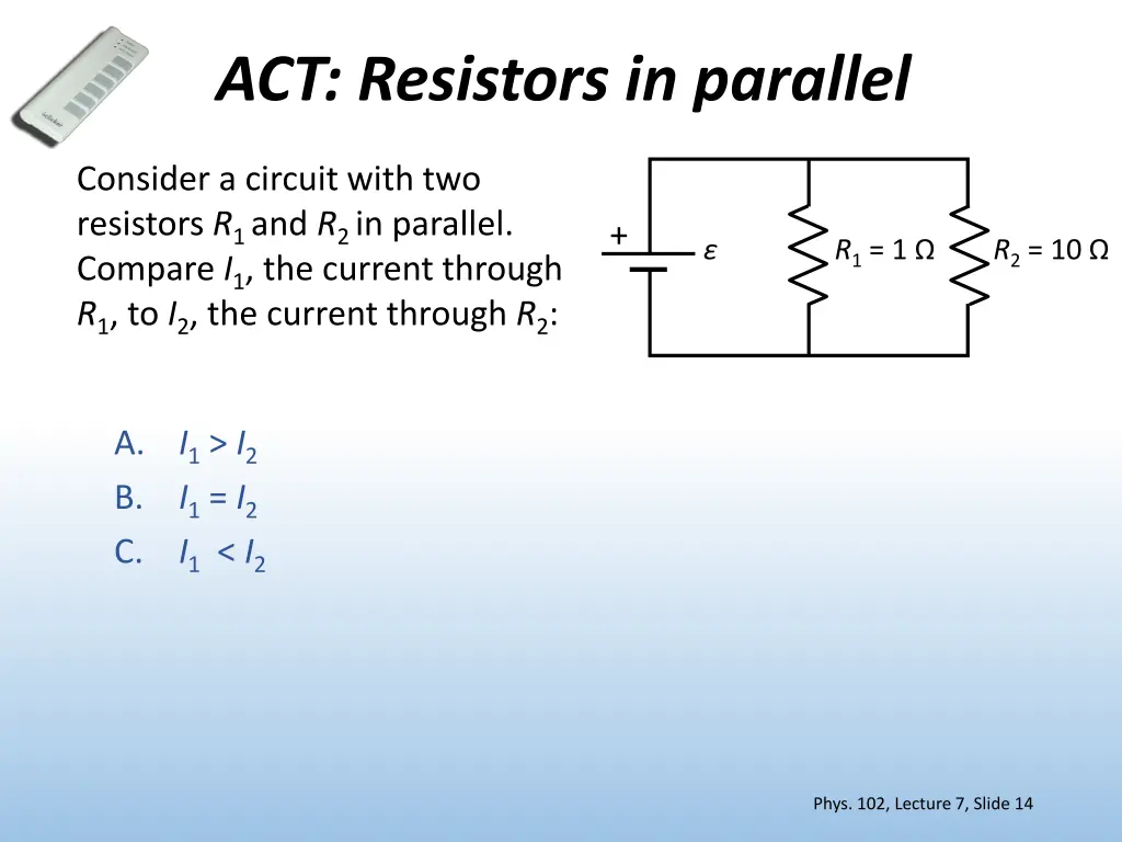 act resistors in parallel