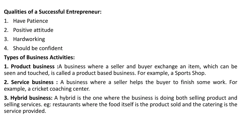 qualities of a successful entrepreneur