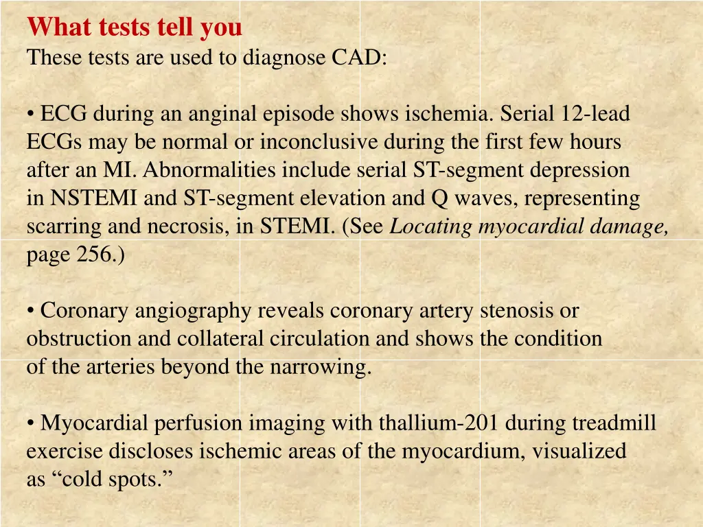 what tests tell you these tests are used