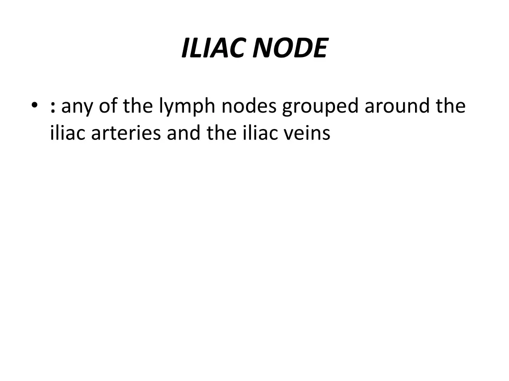 iliac node