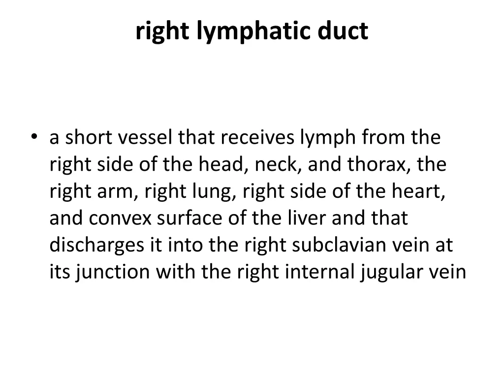 right lymphatic duct