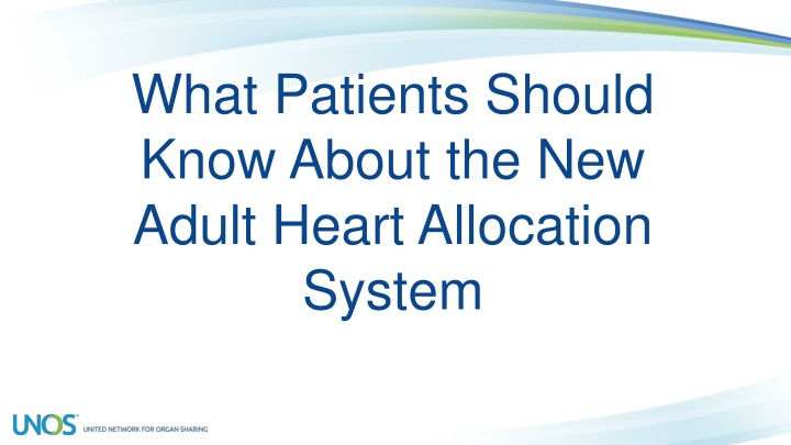 what patients should know about the new adult