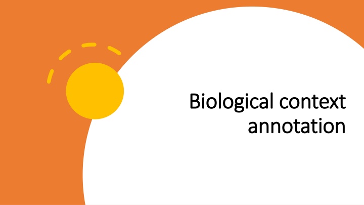 biological context biological context annotation