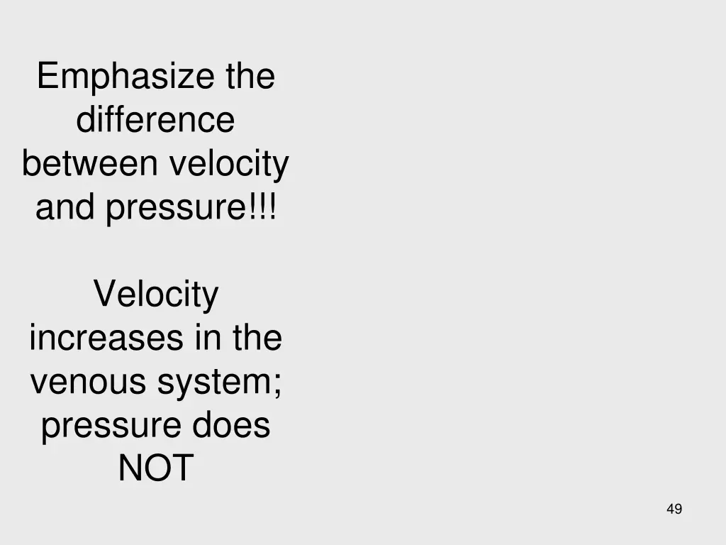 emphasize the difference between velocity