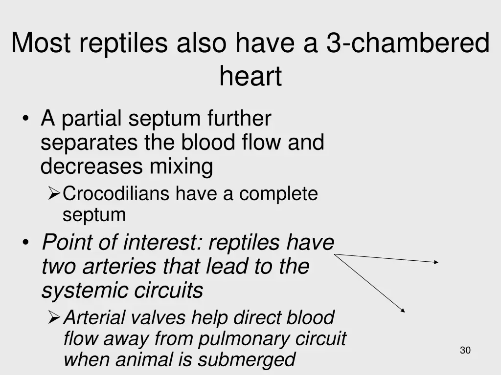 most reptiles also have a 3 chambered heart