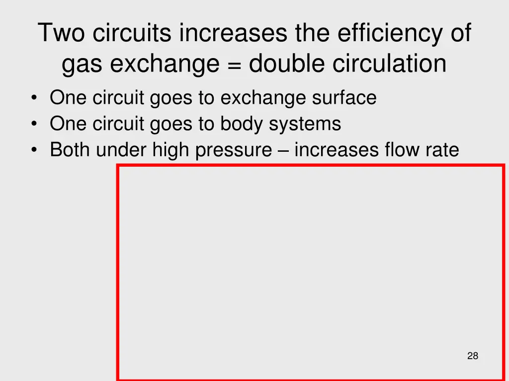 two circuits increases the efficiency