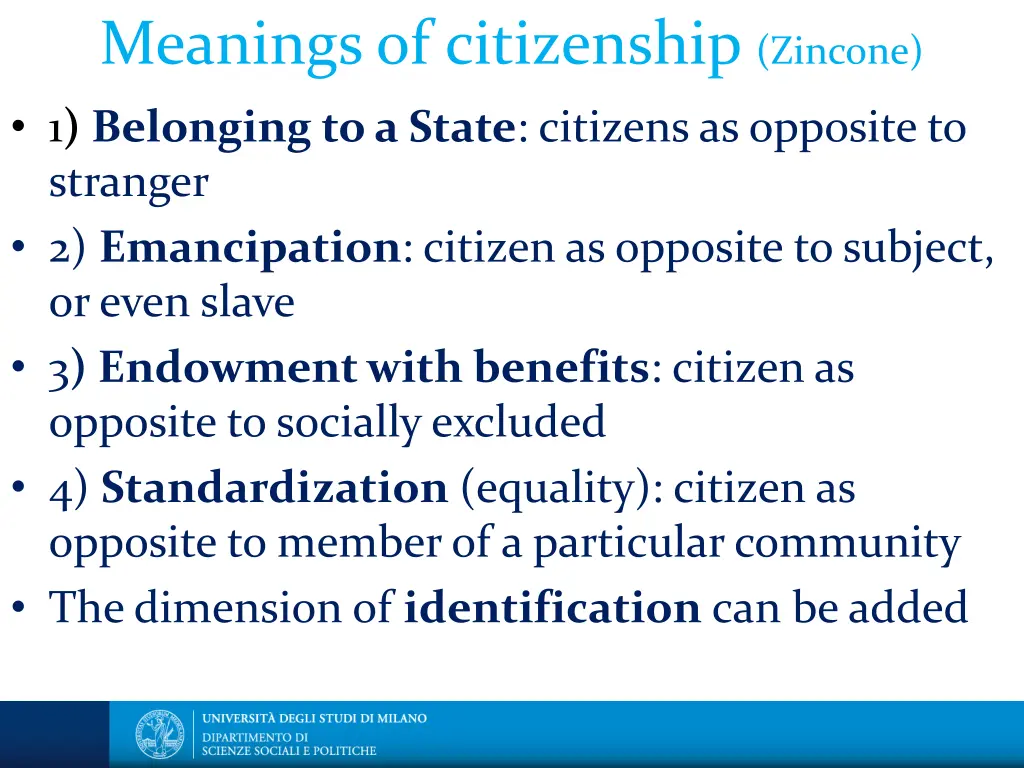 meanings of citizenship zincone 1 belonging