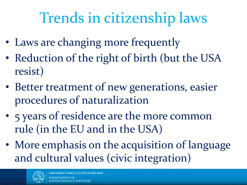 trends in citizenship laws