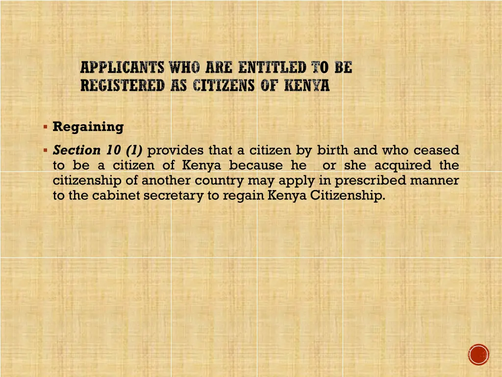 applicants who are entitled to be registered