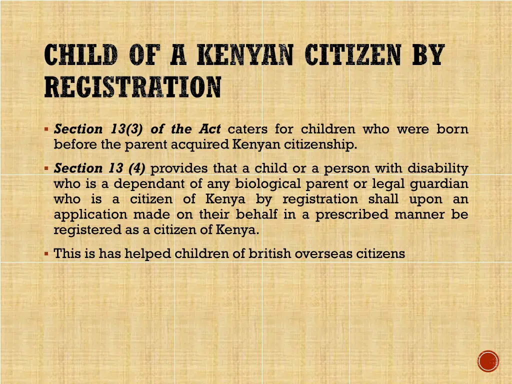 child of a kenyan citizen by registration