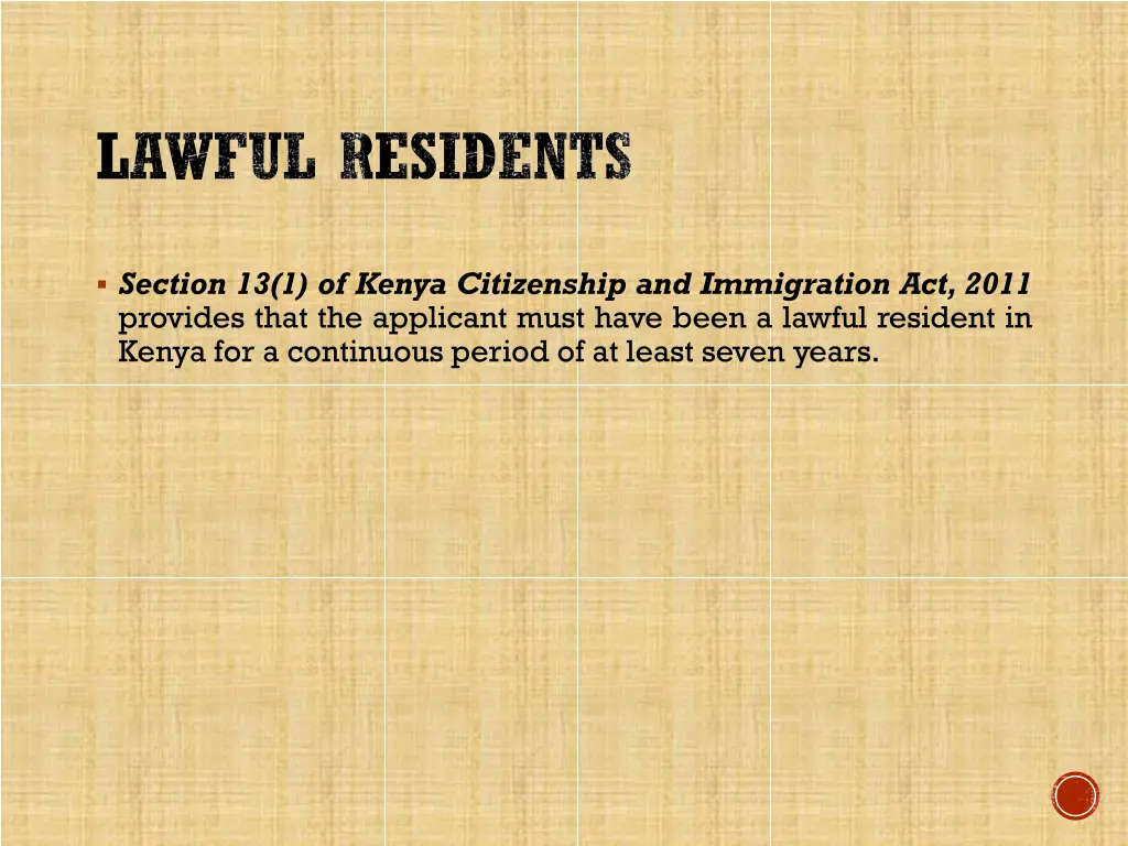 lawful residents