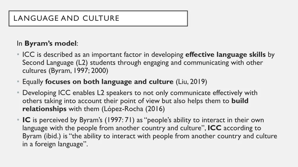 language and culture