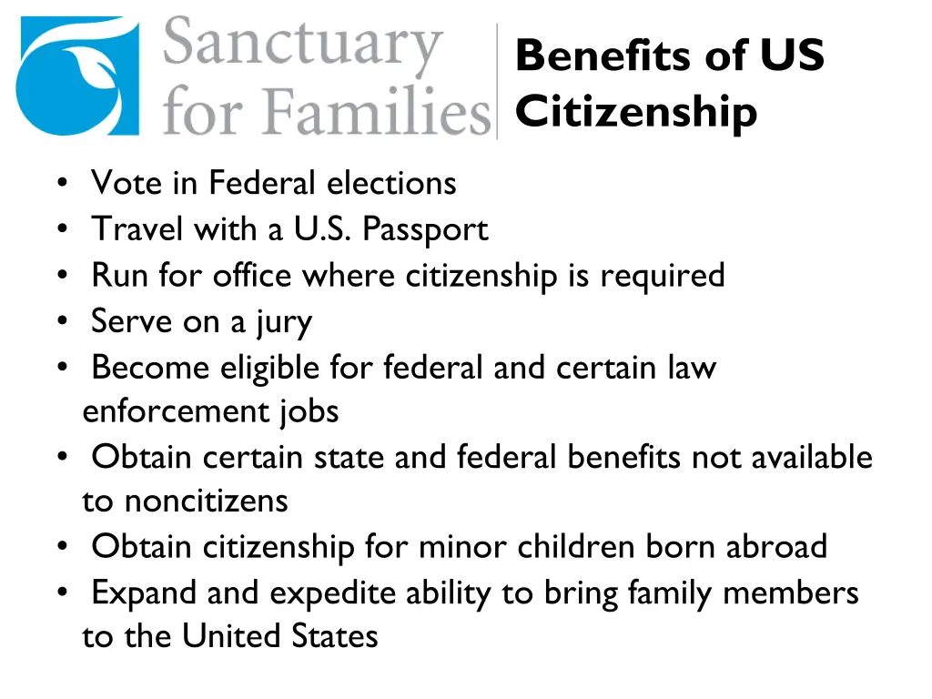 benefits of us citizenship