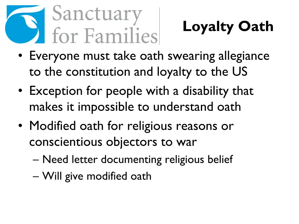 loyalty oath