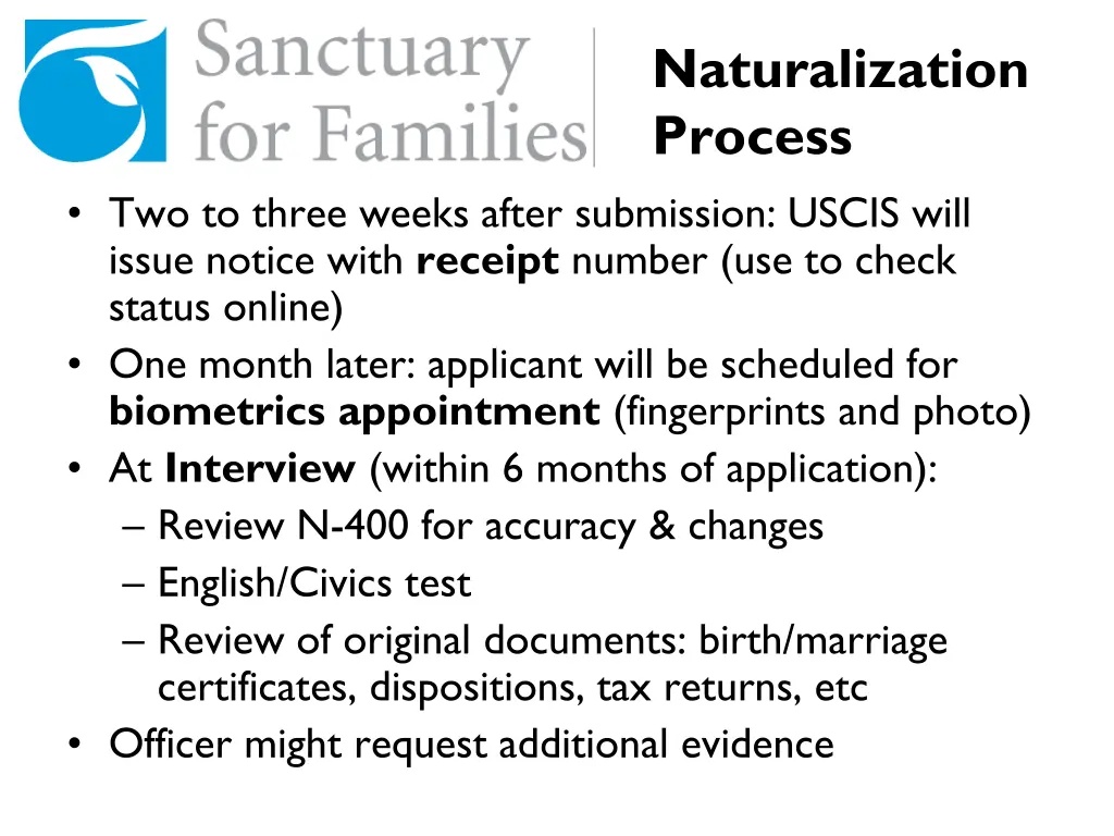 naturalization process