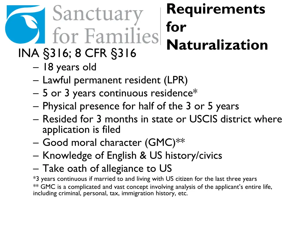 requirements for naturalization