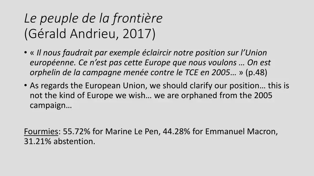 le peuple de la fronti re g rald andrieu 2017