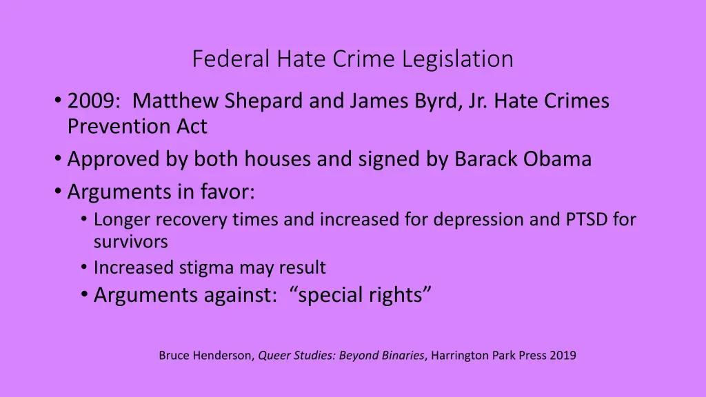 federal hate crime legislation