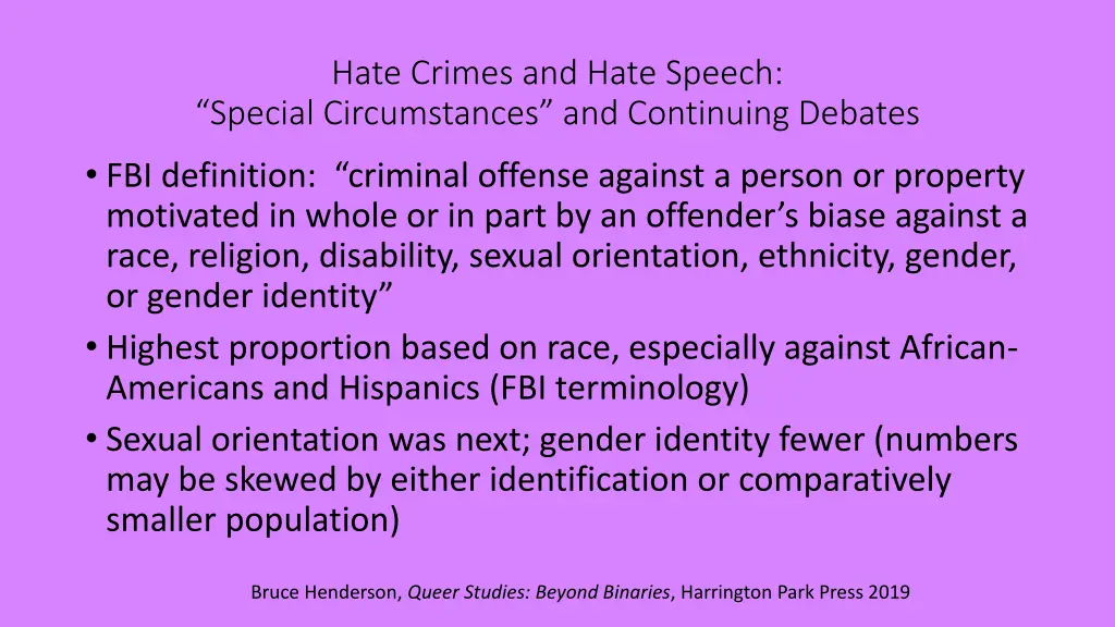 hate crimes and hate speech special circumstances