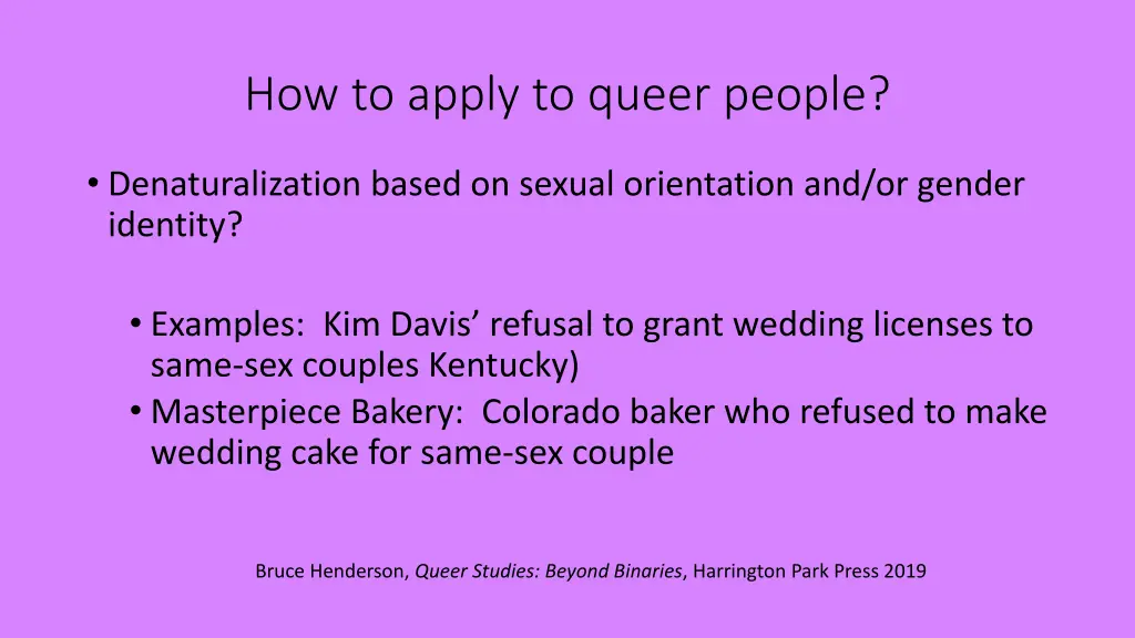 how to apply to queer people