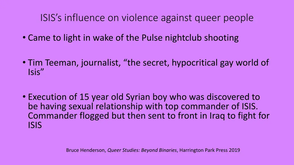 isis s influence on violence against queer people