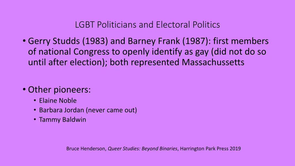 lgbt politicians and electoral politics