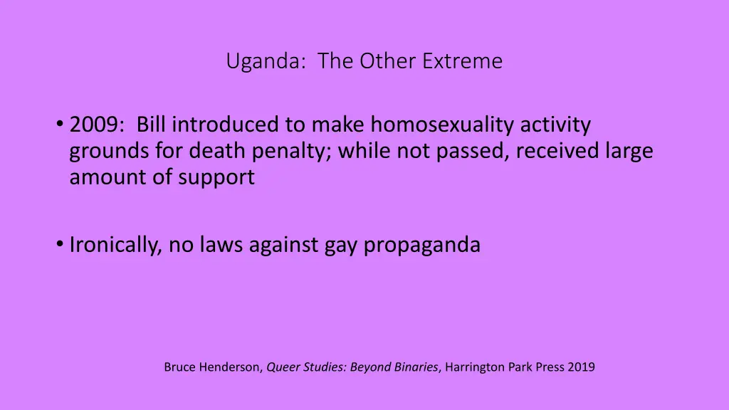 uganda the other extreme