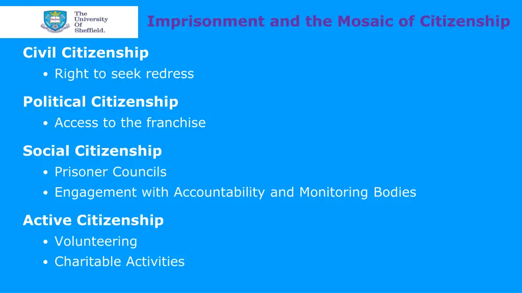 imprisonment and the mosaic of citizenship