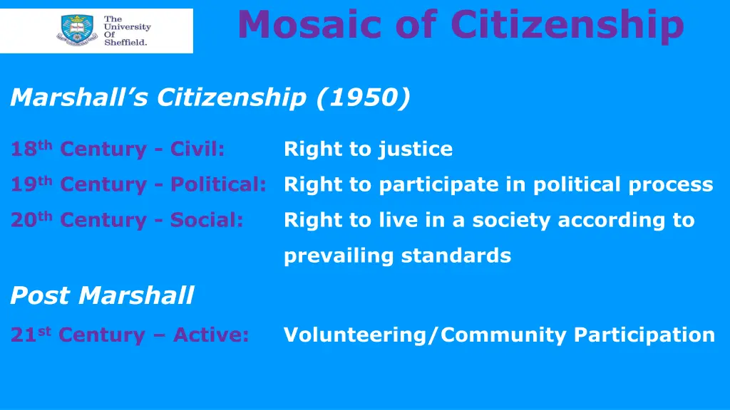 mosaic of citizenship