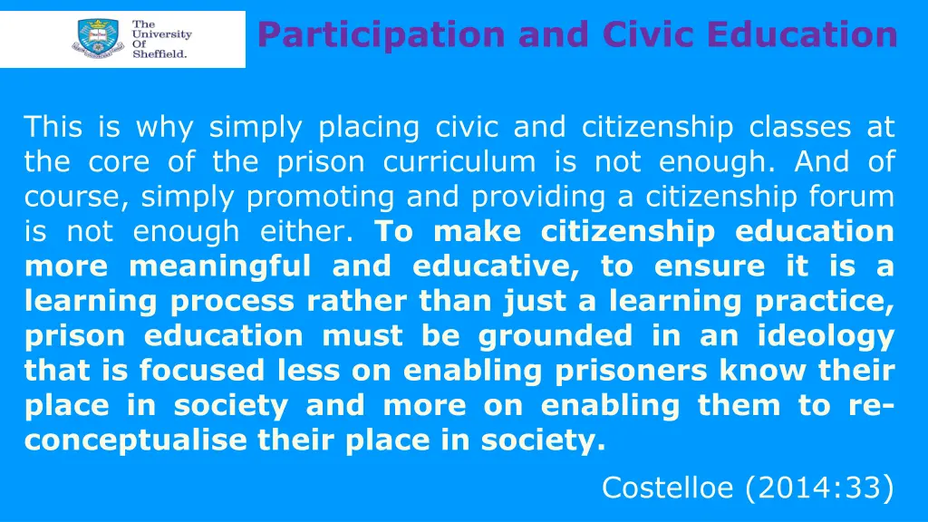 participation and civic education