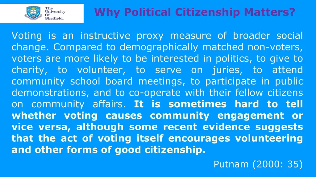 why political citizenship matters