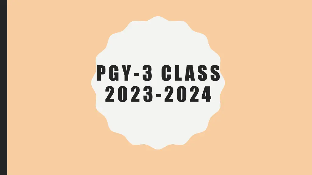 pgy 3 class 2023 2024