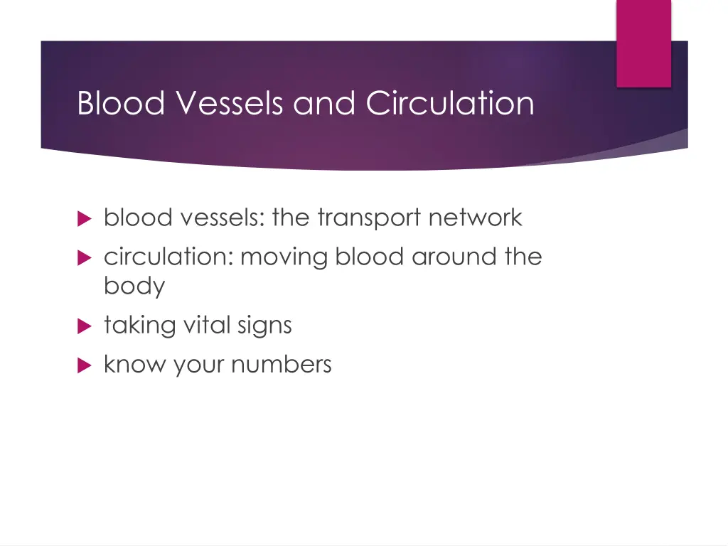 blood vessels and circulation