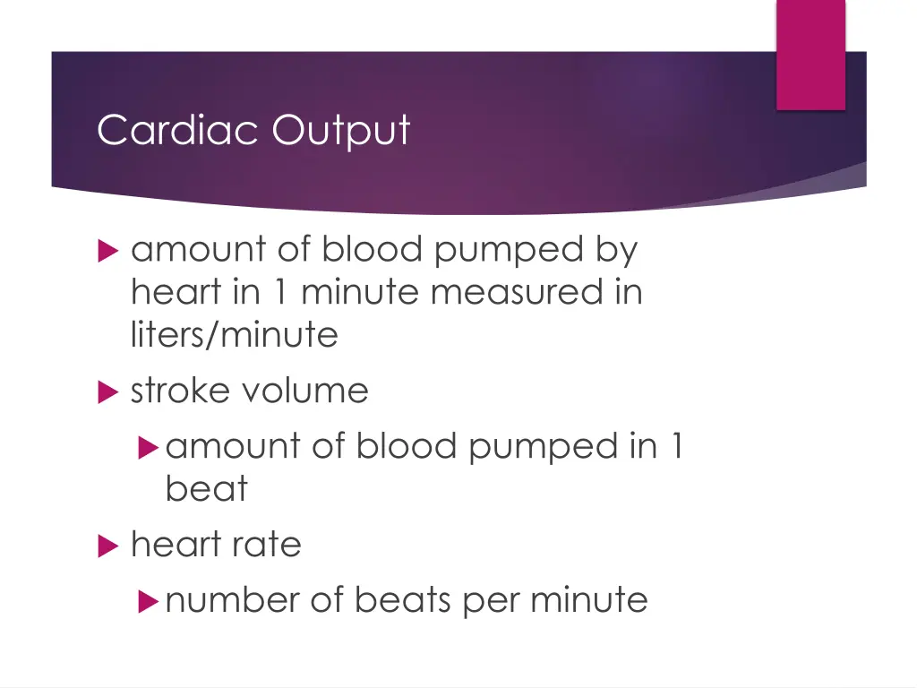 cardiac output