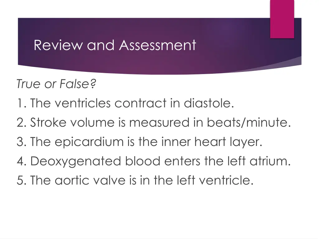 review and assessment 1