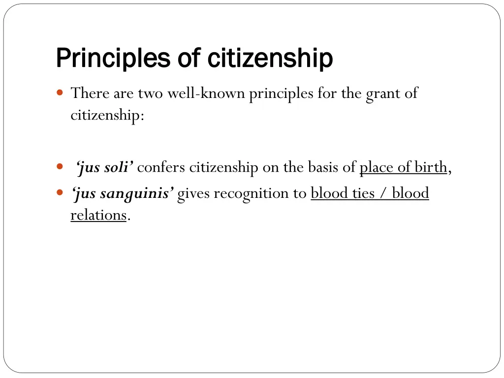 principles of citizenship principles