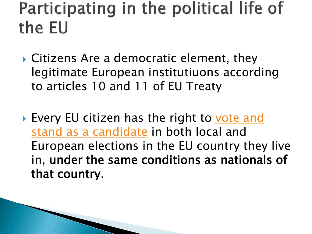 citizens are a democratic element they legitimate