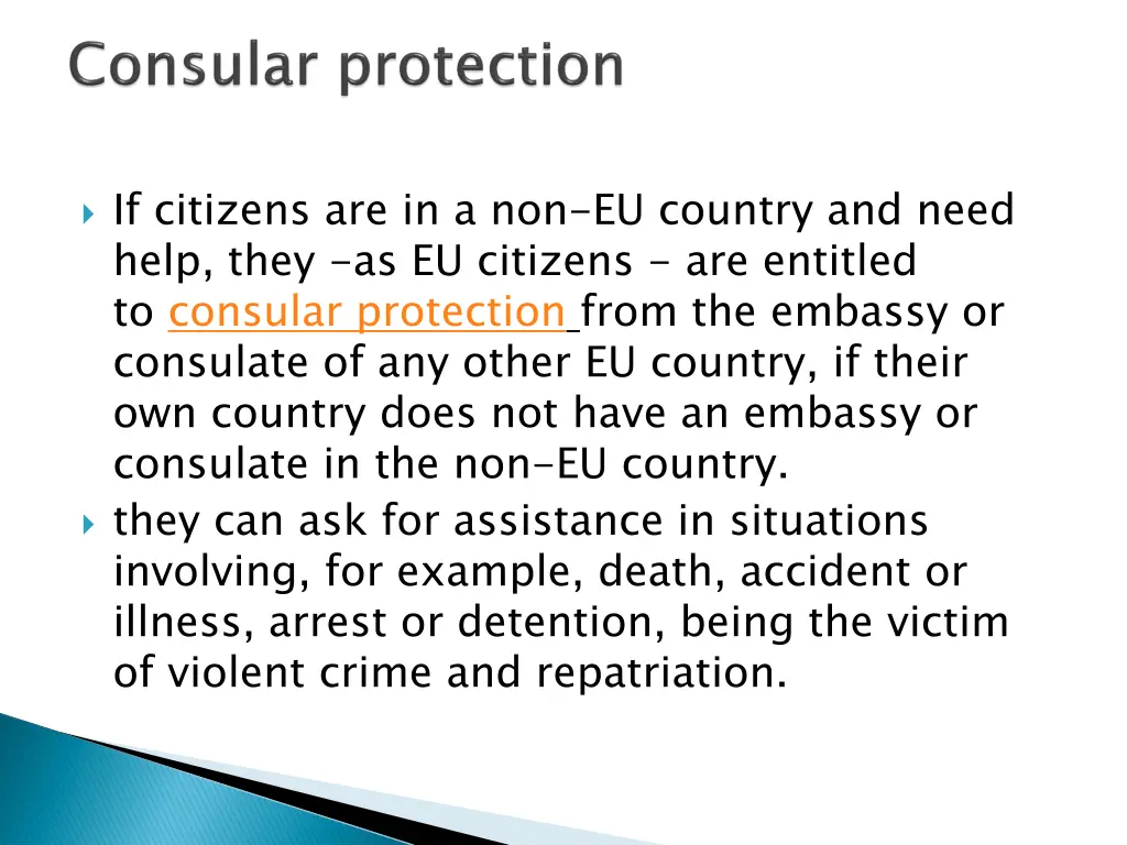 if citizens are in a non eu country and need help