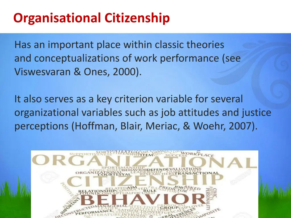 organisational citizenship