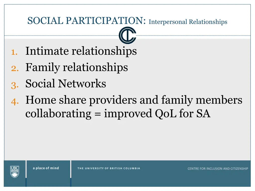 social participation interpersonal relationships 1