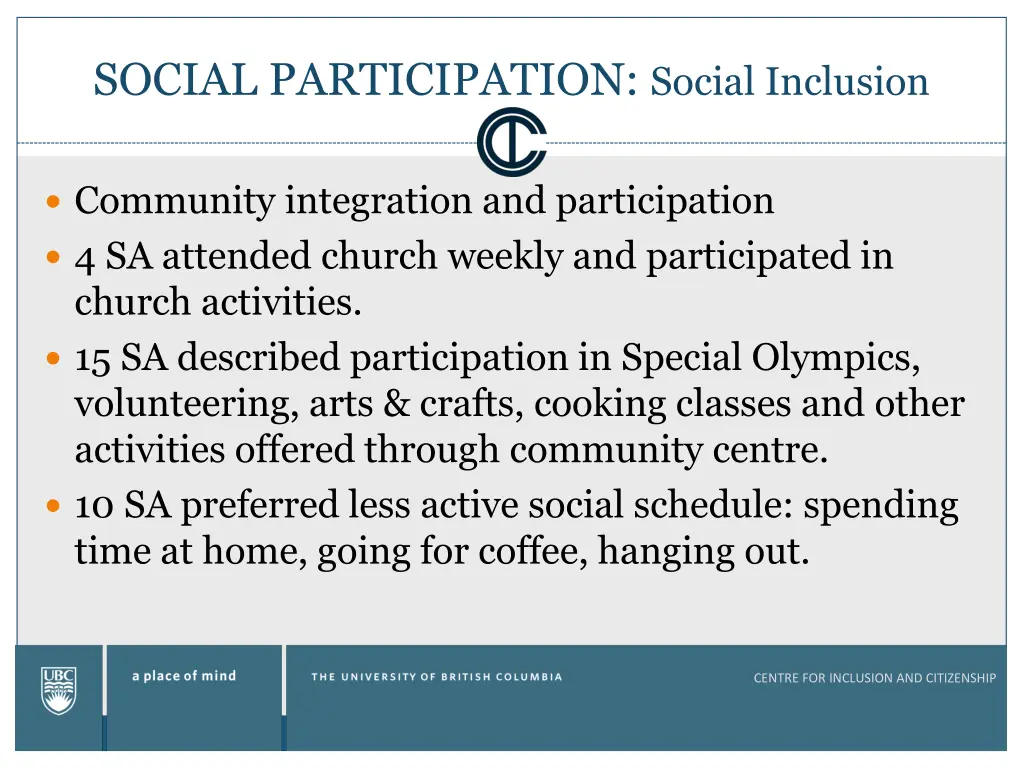 social participation social inclusion