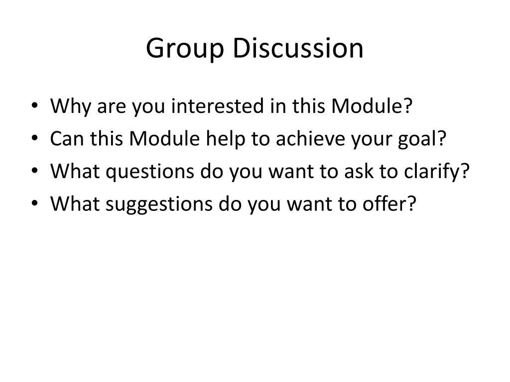 group discussion