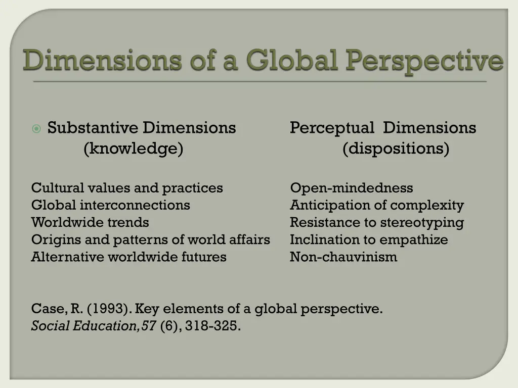 substantive dimensions knowledge