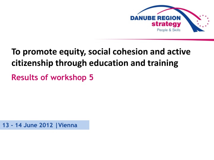 to promote equity social cohesion and active