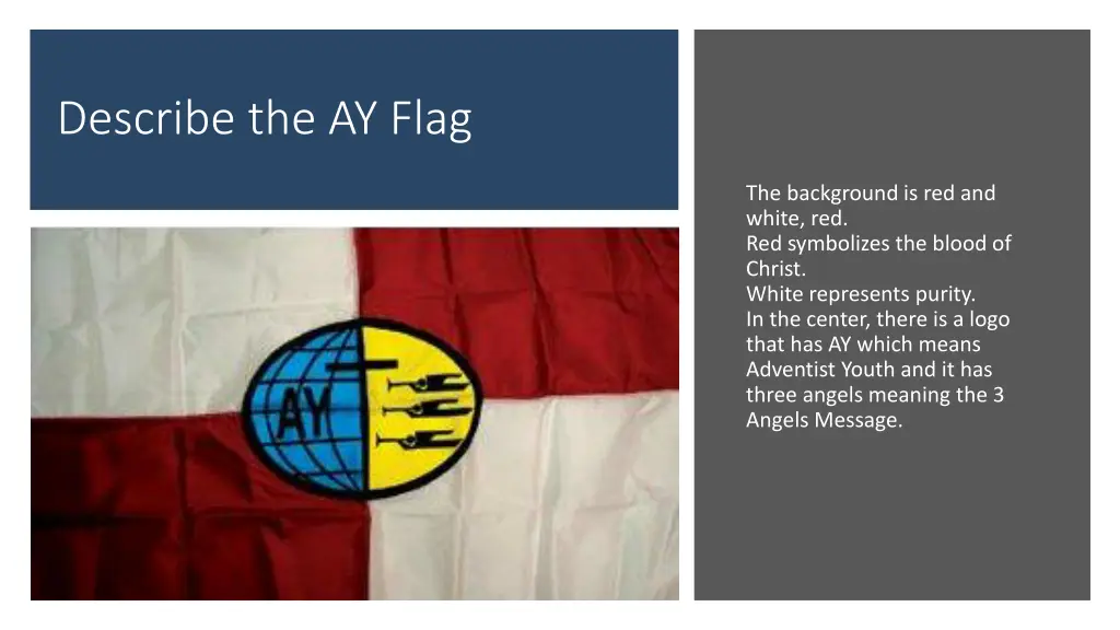 describe the ay flag