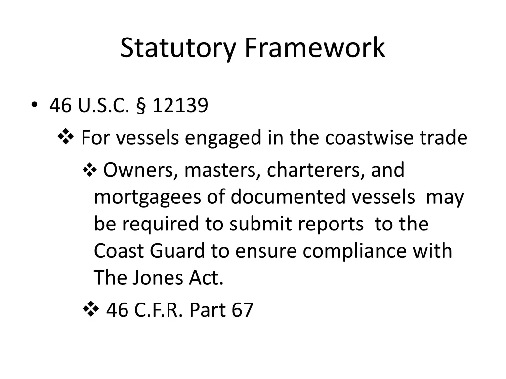 statutory framework 3